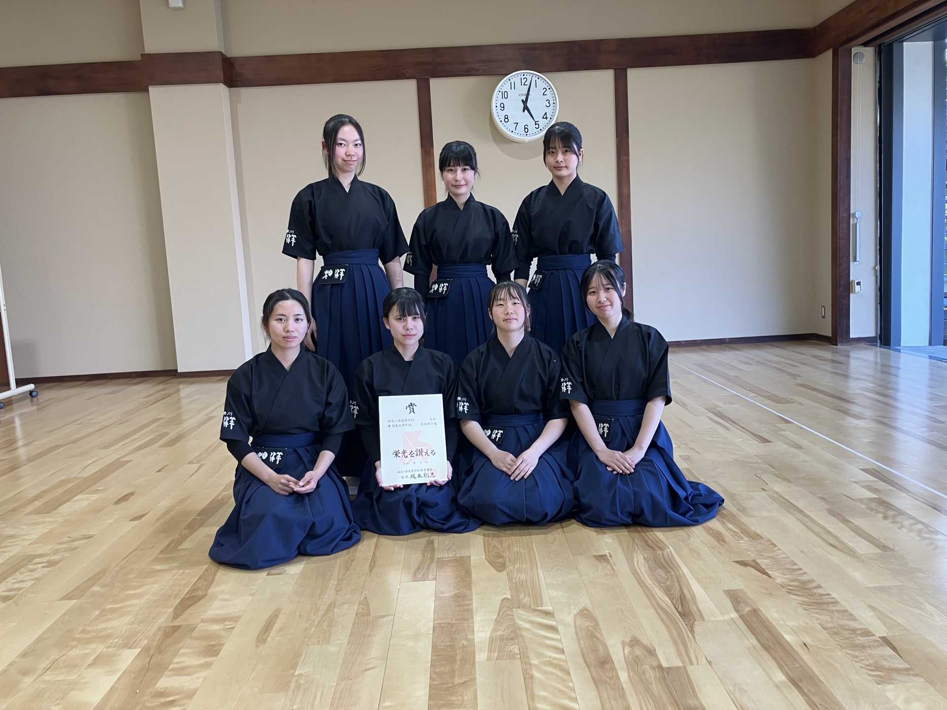 弓道部　関東大会県予選女子団体第８位