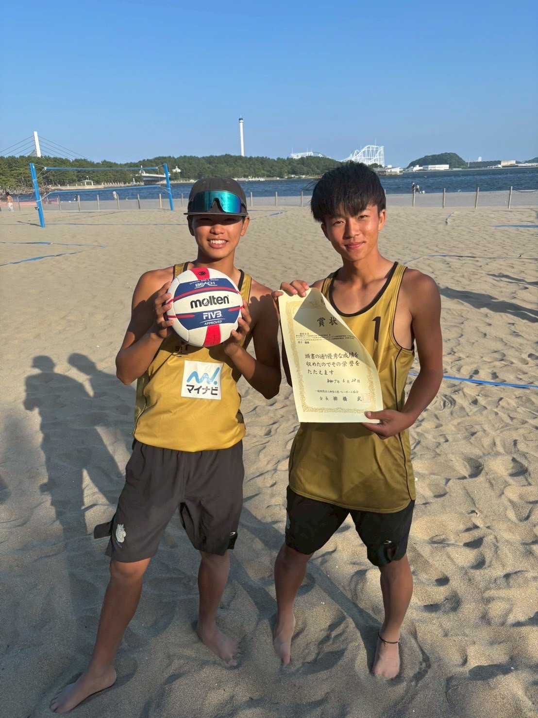 田崎颯太選手が、ビーチバレーで国体の神奈川県予選優勝！