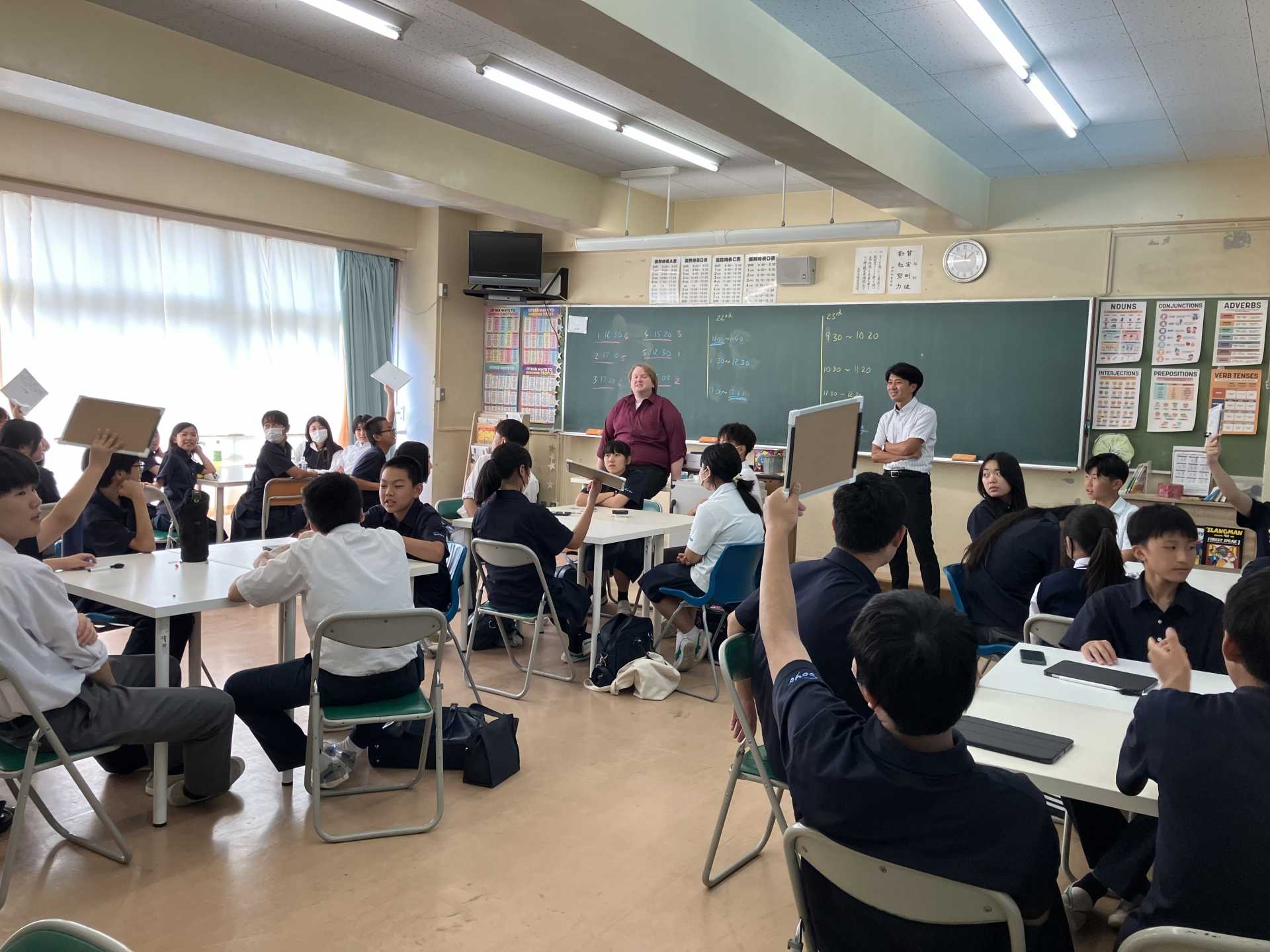 中学校行事　English Shower のお手伝い