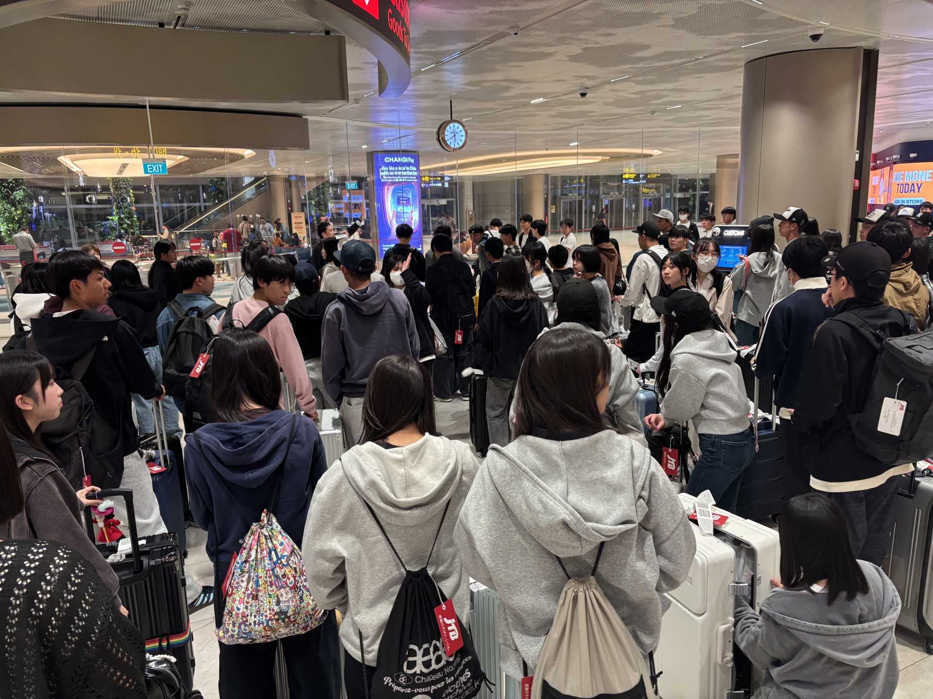 文理コース語学研修旅行1日目(第1班)