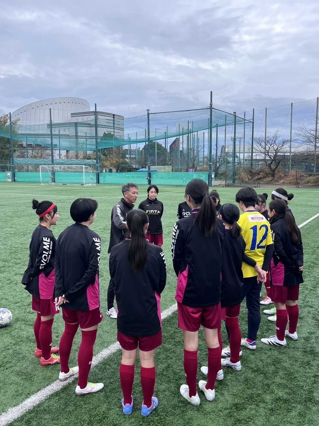 女子サッカー部の活動の様子