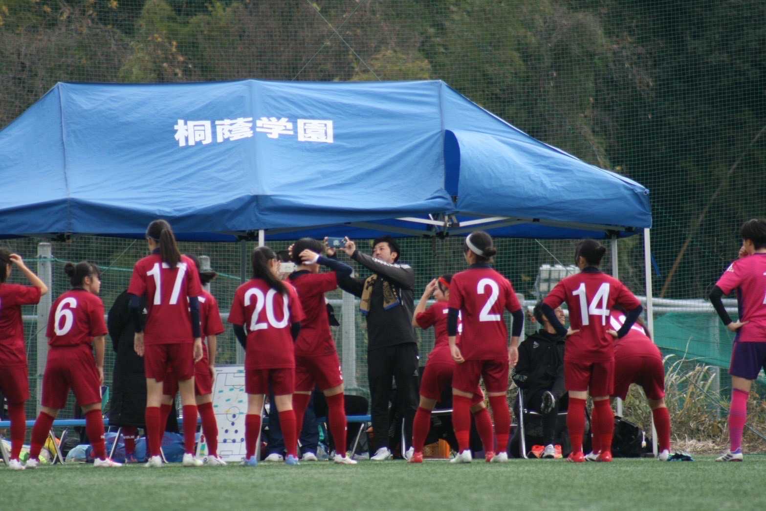 女子サッカー部の活動の様子